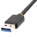StarTech.com - Adaptador USB 3.0 a Ethernet Gigabit de 10/100/1000 para Portátiles - con Cable Incorporado de 30cm - Adaptador U