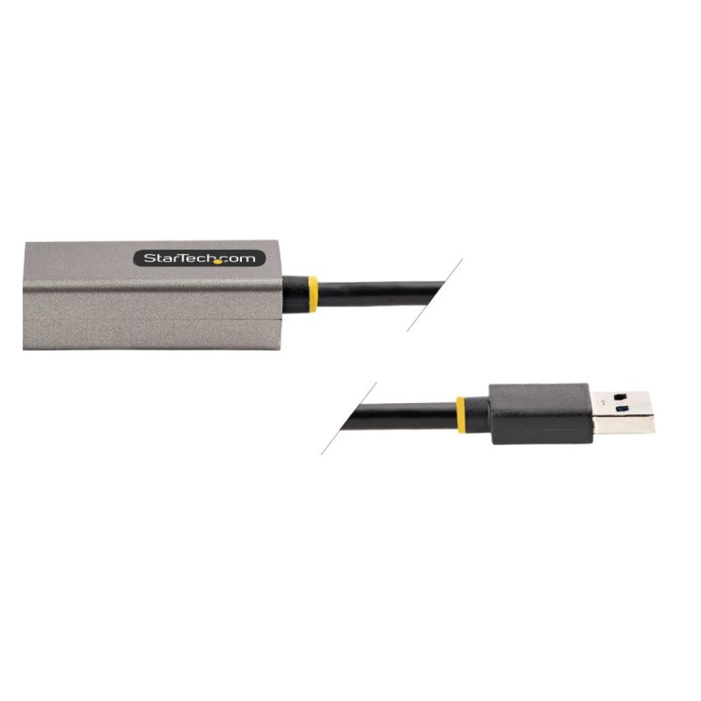 StarTech.com - Adaptador USB 3.0 a Ethernet Gigabit de 10/100/1000 para Portátiles - con Cable Incorporado de 30cm - Adaptador U