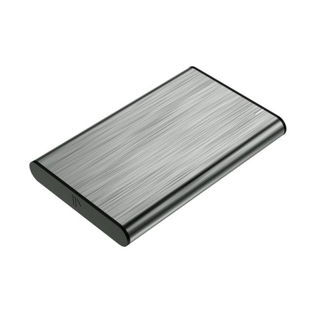 AISENS - Caja Externa 2.5" ASE-2525GR 9.5mm SATA A USB 3.0 / USB 3.1 Gen1, Gris