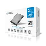 AISENS - Caja Externa 2.5" ASE-2525GR 9.5mm SATA A USB 3.0 / USB 3.1 Gen1, Gris