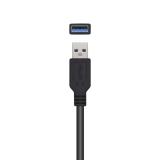 AISENS - Cable USB 3.0 Prolongador Con Amplificador, Tipo A/M-A/H, Negro, 5.0m - A105-0525