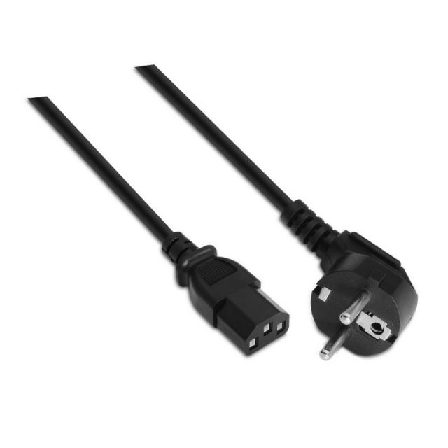 AISENS - A132-0167 cable de transmisión Negro 1,5 m CEE7/7 C13 acoplador