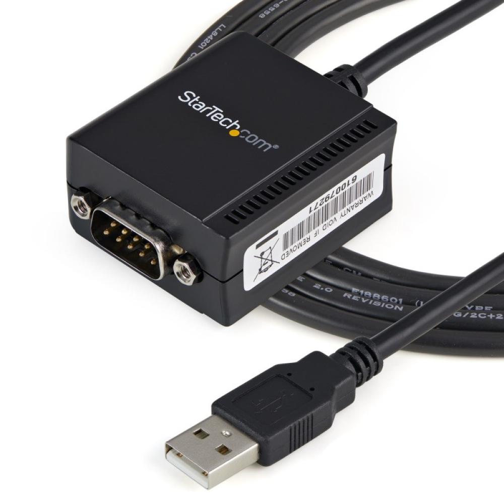 StarTech.com - Cable 1,8m USB a Puerto Serie Serial RS232 DB9 con Retención del Puerto de Asignación COM