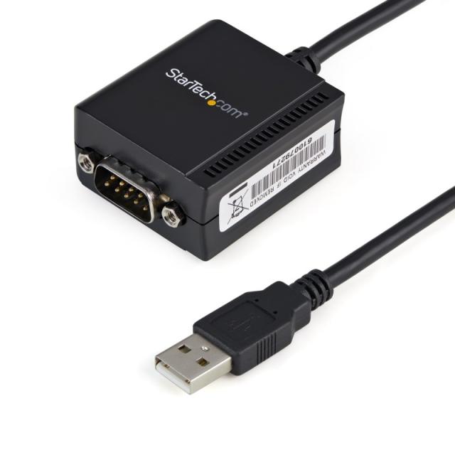 StarTech.com - Cable 1,8m USB a Puerto Serie Serial RS232 DB9 con Retención del Puerto de Asignación COM