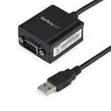StarTech.com - Cable 1,8m USB a Puerto Serie Serial RS232 DB9 con Retención del Puerto de Asignación COM