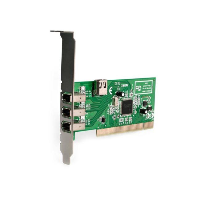 StarTech.com - Adaptador Tarjeta Controladora FireWire 400 PCI 4 Puertos FW 6 Pin Chipset TI - IEEE 1394a