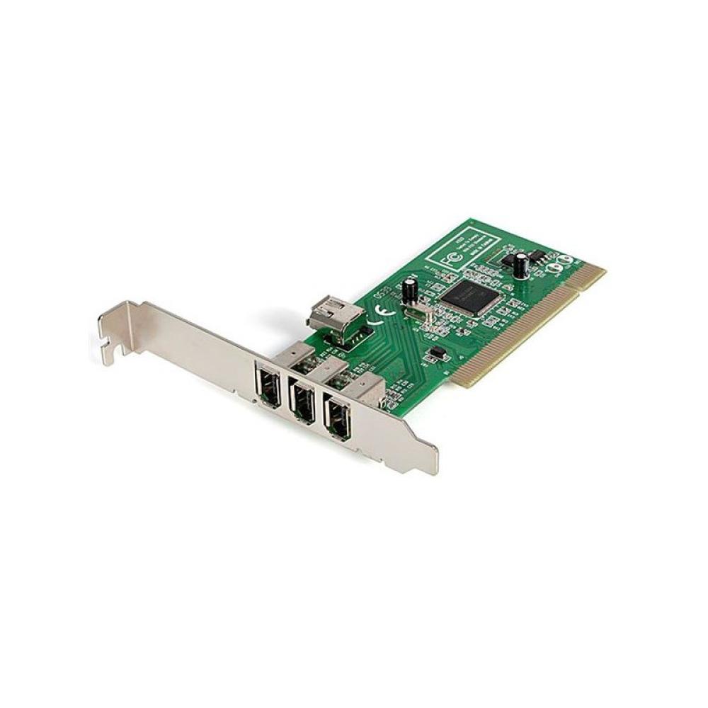 StarTech.com - Adaptador Tarjeta Controladora FireWire 400 PCI 4 Puertos FW 6 Pin Chipset TI - IEEE 1394a