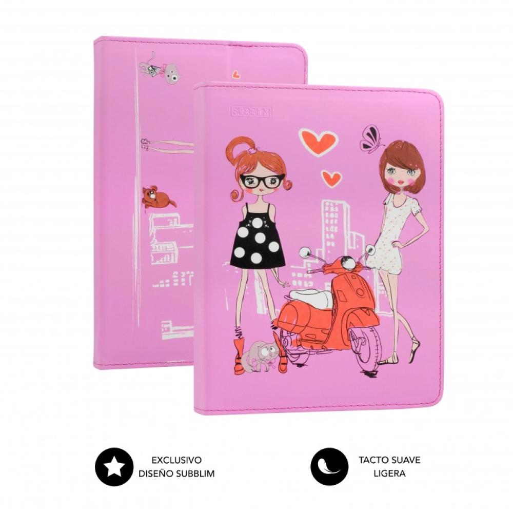 SUBBLIM - Funda Tablet Universal TRENDY CASE FASHION GIRLS 10.1"
