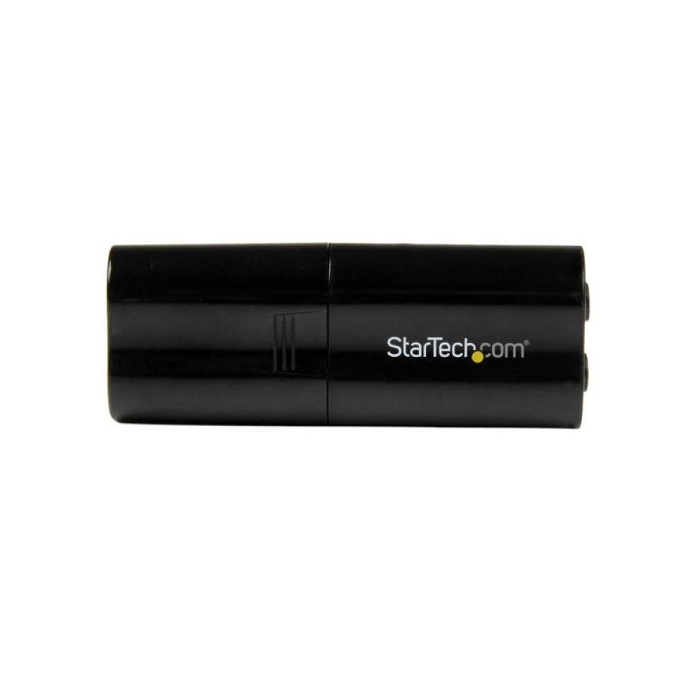 StarTech.com - Tarjeta de Sonido Estéreo USB Externa Adaptador Conversor - Negro