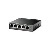 TP-Link - TL-SG105PE switch Gestionado L2 Gigabit Ethernet (10/100/1000) Energía sobre Ethernet (PoE) Negro