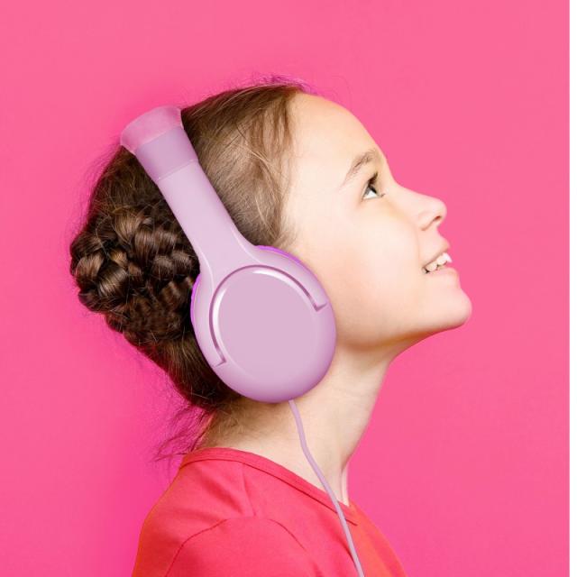 Celly - KidsBeat Auriculares Diadema Rosa