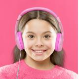 Celly - KidsBeat Auriculares Diadema Rosa