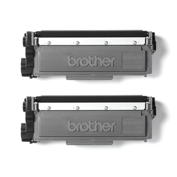 Brother - TN-2320TWIN cartucho de tóner 1 pieza(s) Original Negro