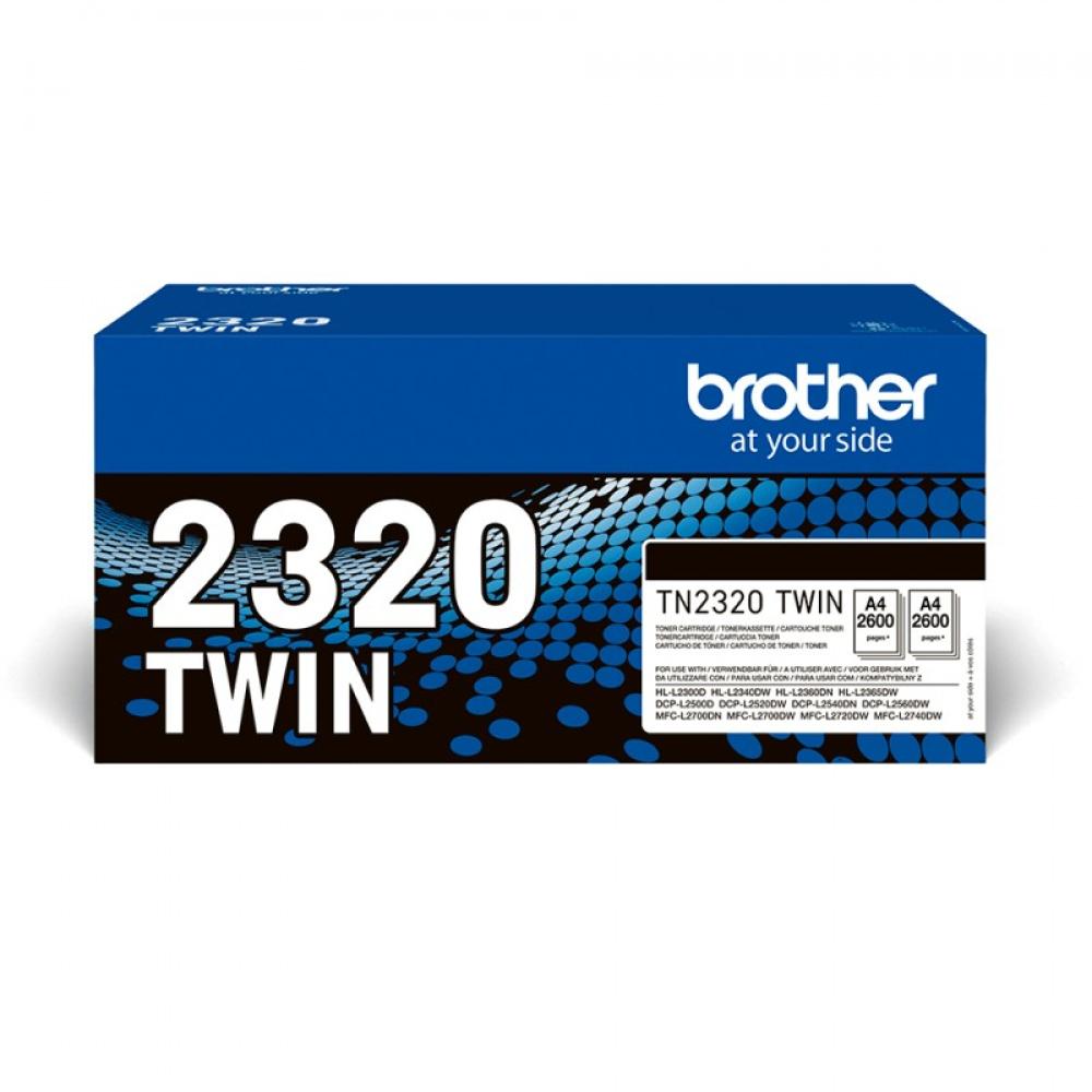 Brother - TN-2320TWIN cartucho de tóner 1 pieza(s) Original Negro
