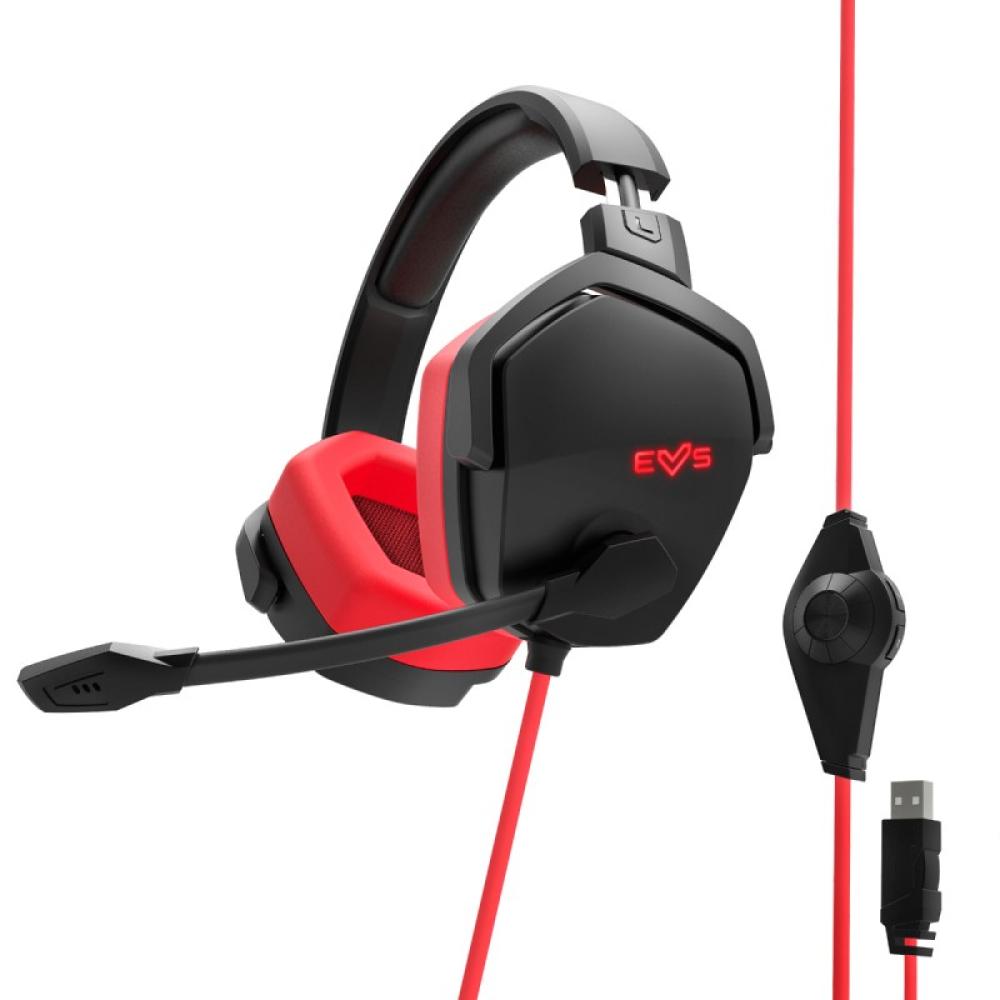 Energy Sistem - ESG 4 Surround 7.1 Auriculares Alámbrico Diadema Juego USB tipo A Negro, Rojo
