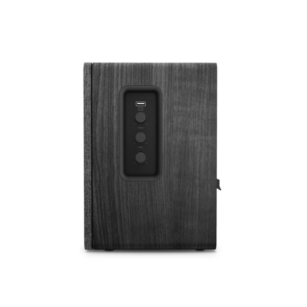 Energy Sistem - Studio Monitor 4 Hi Fi De 2 vías Gris, Madera Inalámbrico y alámbrico 50 W
