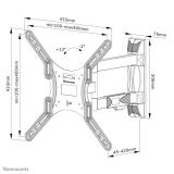 Neomounts - WL40-550BL14 Soporte de pared para TV 32-55" - movimiento completo - fácil montaje