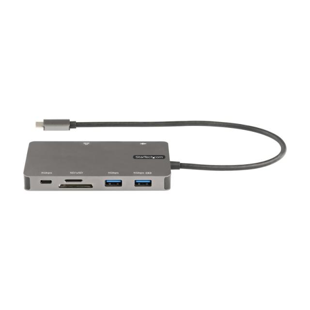 StarTech.com - Adaptador Multipuertos USB C - Docking Station de Viajes HDMI 4K 30Hz o VGA - Hub Ladrón USB 3.0 de 5Gbps (USB-A