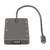 StarTech.com - Adaptador Multipuertos USB C - Docking Station de Viajes HDMI 4K 30Hz o VGA - Hub Ladrón USB 3.0 de 5Gbps (USB-A