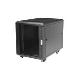 StarTech.com - Armario Rack para Servidores 12U 19" 4 Columnas - Rack de Servidores con Cerradura y Seguro - Rack co - RK1236BKF