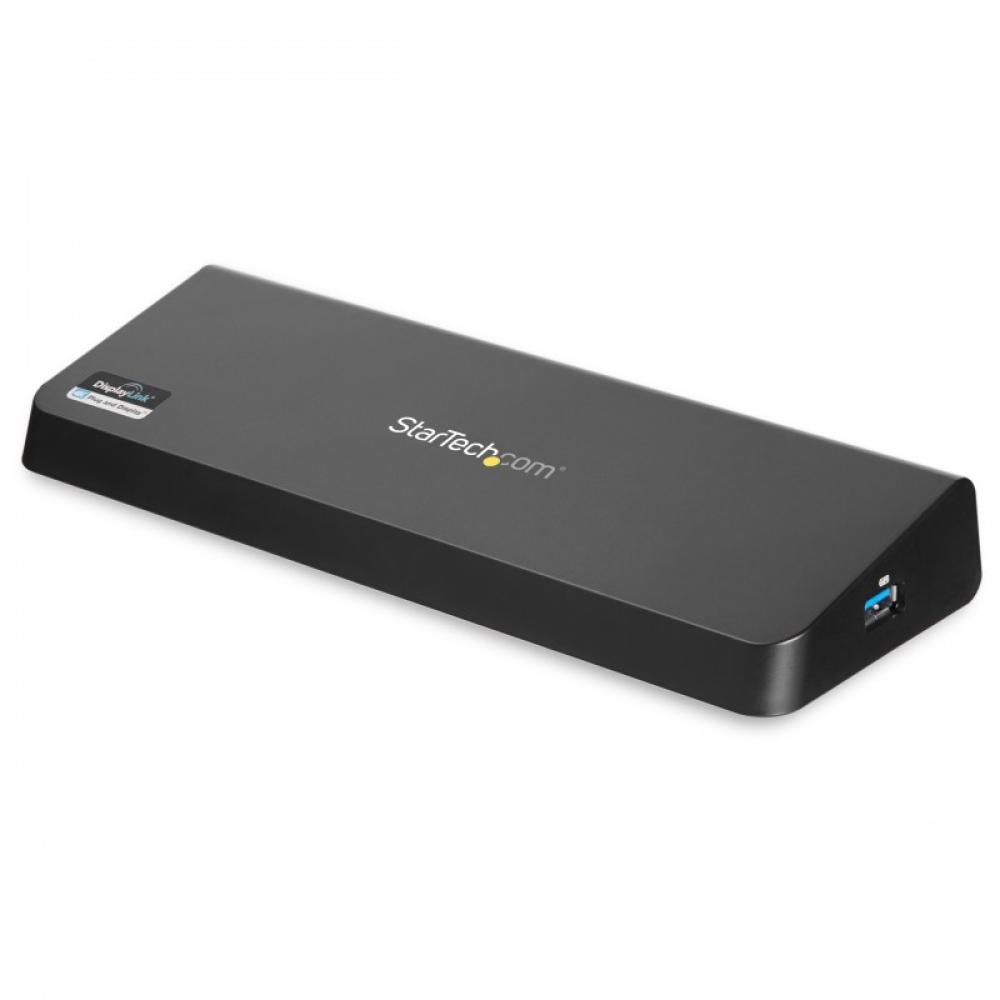StarTech.com - Docking Station USB 3.0 para 2 Monitores HDMI y DisplayPort 4K - USB 3.0 a 4x USB-A, Ethernet, HDMI y DP - Replic