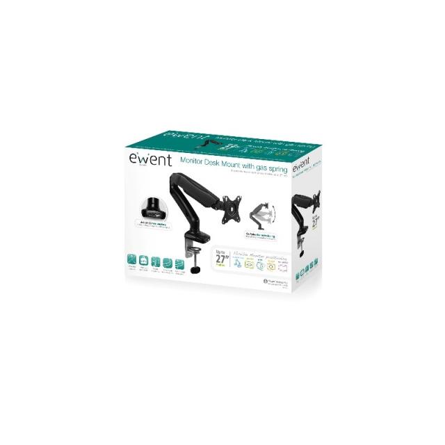 Ewent - EW1515 soporte para monitor 81,3 cm (32") Abrazadera/Atornillado Negro