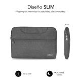 SUBBLIM - Funda Ordenador Business Laptop Sleeve 15,6" Grey