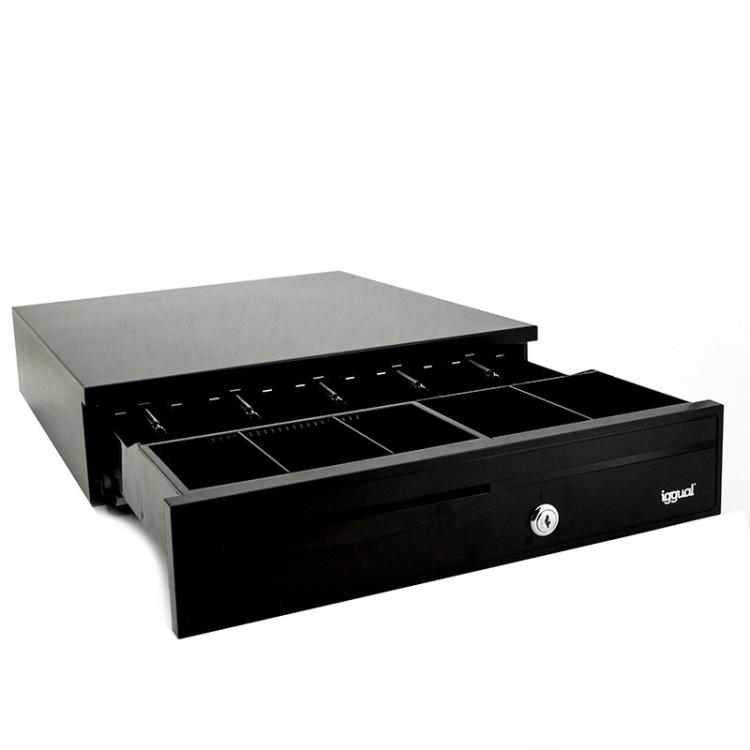 iggual - Cajón Portamonedas IRON-30 42cm 5+5 negro