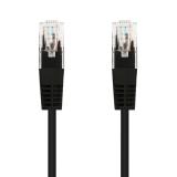 Nanocable - Cable Red Latiguillo RJ45 CAT.6 UTP AWG24, Negro, 30 cm