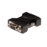 Ewent - EC1250 cambiador de género para cable DVI-I 24+5 VGA Negro