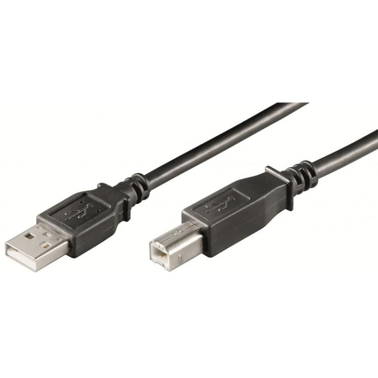 Ewent - EC1005 cable USB USB 2.0 3 m USB A USB B Negro