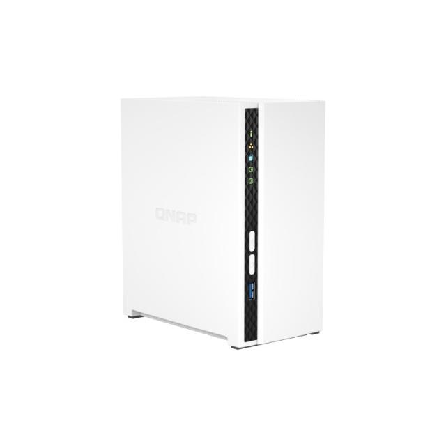QNAP - TS-233 servidor de almacenamiento NAS Torre ARM Cortex-A55 2 GB 0 TB QNAP QTS Blanco
