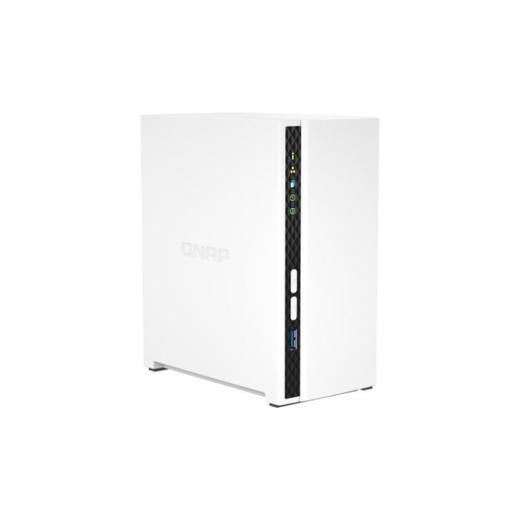 QNAP - TS-233 servidor de almacenamiento NAS Torre ARM Cortex-A55 2 GB 0 TB QNAP QTS Blanco