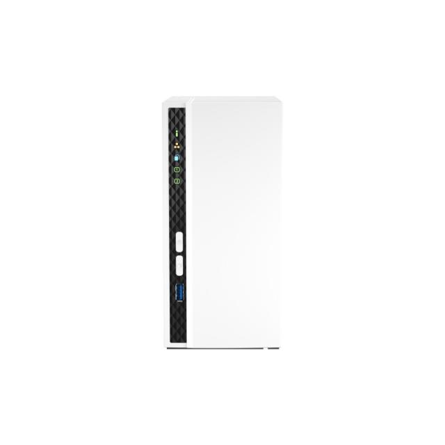 QNAP - TS-233 servidor de almacenamiento NAS Torre ARM Cortex-A55 2 GB 0 TB QNAP QTS Blanco