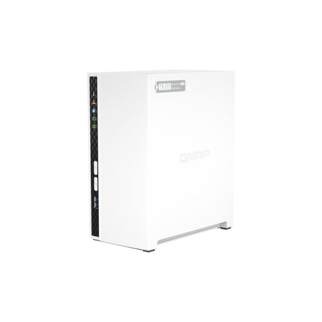 QNAP - TS-233 servidor de almacenamiento NAS Torre ARM Cortex-A55 2 GB 0 TB QNAP QTS Blanco