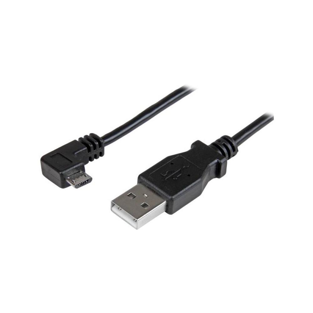 StarTech.com - Cable de 0,5m Micro USB Acodado a la Derecha para Carga y Sincronización de Smartphones o Tablets