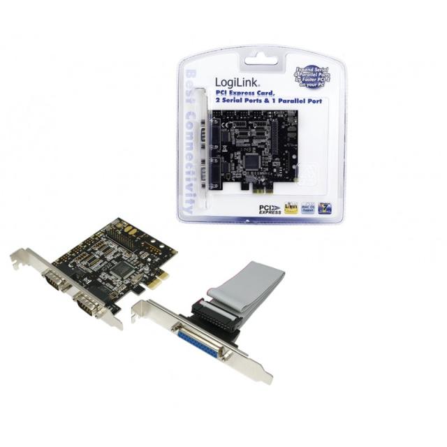 LogiLink - PC0033 tarjeta y adaptador de interfaz Interno Paralelo, De serie