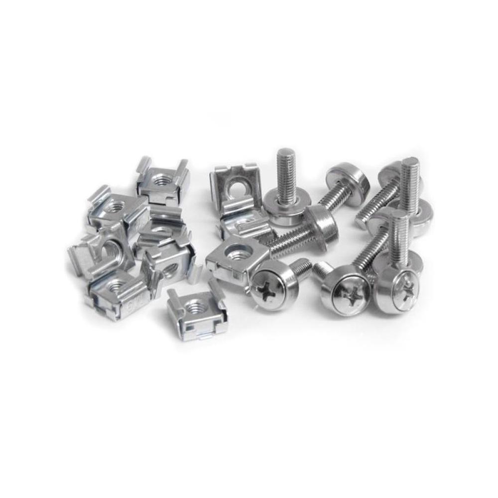 StarTech.com - Paquete de 50 Tornillos y Tuercas Enjauladas Cage Nuts M5 para Rack Armario Servidores