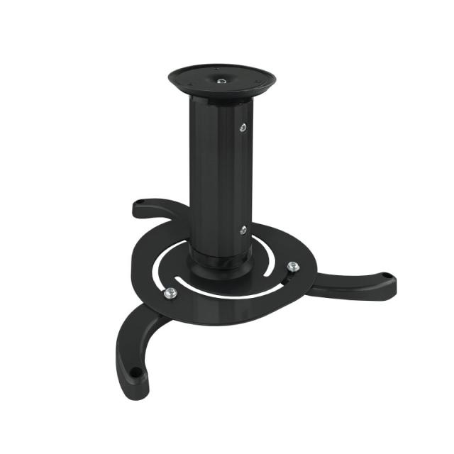 TooQ - SOPORTE UNIVERSAL DE TECHO GIRATORIO 360º PARA PROYECTOR NEGRO