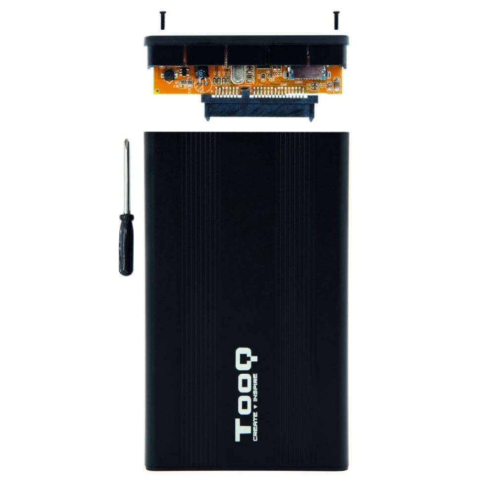 TooQ - CAJA HDD 2.5" SATA A USB 2.0 NEGRA