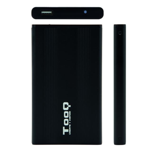 TooQ - CAJA HDD 2.5" SATA A USB 2.0 NEGRA