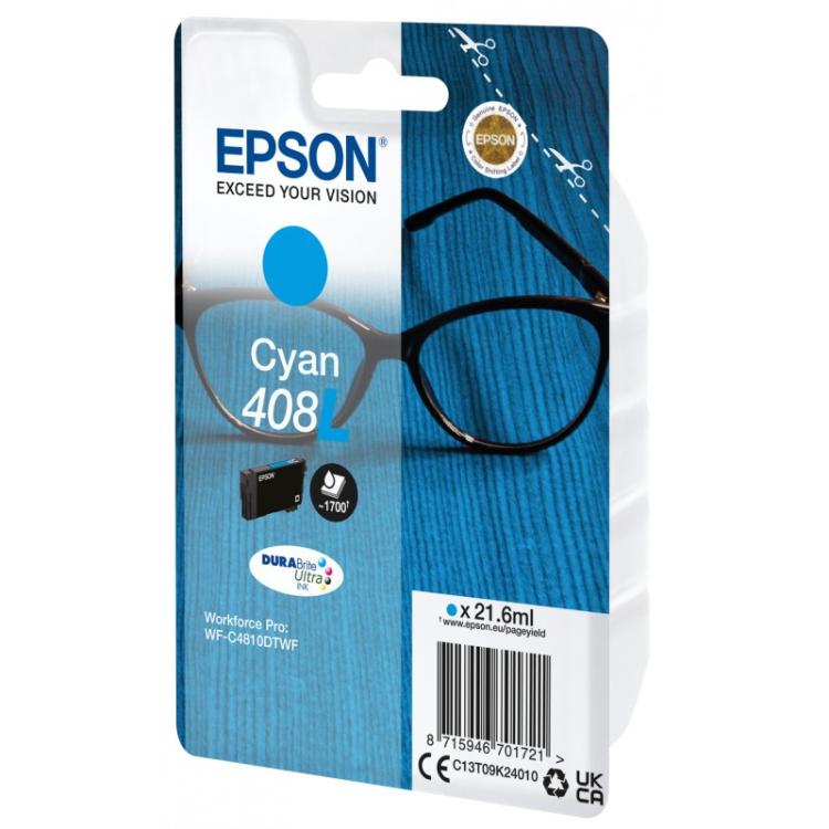 Epson - Singlepack Cyan 408L DURABrite Ultra Ink