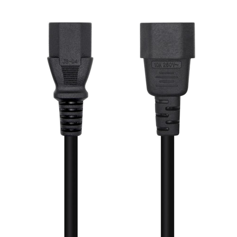 AISENS - Cable Alimentación CPU, C13/H-C14/M, Negro, 10 m