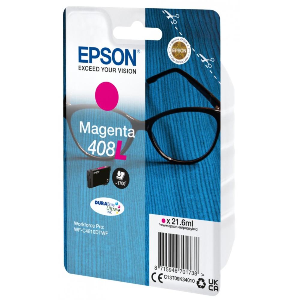 Epson - Singlepack Magenta 408L DURABrite Ultra Ink