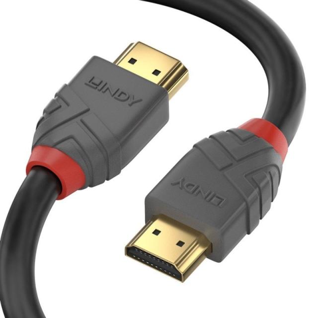 Lindy - 36963 cable HDMI 2 m HDMI tipo A (Estándar) Negro, Gris