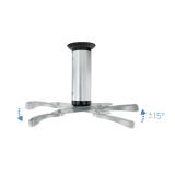 TooQ - SOPORTE UNIVERSAL DE TECHO GIRATORIO 360º PARA PROYECTOR PLATA