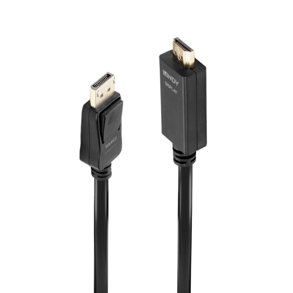 Lindy - 36922 adaptador de cable de vídeo 2 m DisplayPort HDMI tipo A (Estándar) Negro