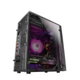 Mars Gaming - MCM, Caja PC Micro ATX, Compacta, 16 Modos ARGB, Ventilador 8 cm