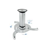 TooQ - SOPORTE UNIVERSAL DE TECHO GIRATORIO 360º PARA PROYECTOR PLATA