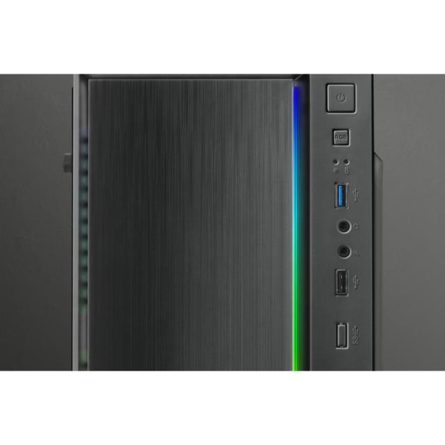 Mars Gaming - MCM, Caja PC Micro ATX, Compacta, 16 Modos ARGB, Ventilador 8 cm